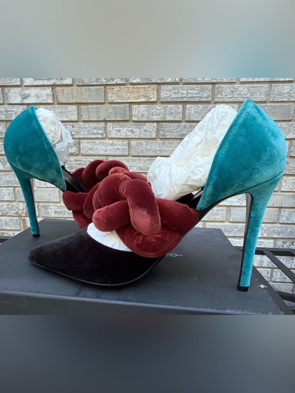 𝓟𝓸𝓲𝓷𝓽𝓮𝓭 𝓣𝓸𝓮 𝓦𝓸𝓶𝓮𝓷’𝓼 𝓗𝓮𝓮𝓵𝓼 👠👠𝔀𝓲𝓽𝓱 𝓑𝓻𝓪𝓲𝓭𝓮𝓭 𝓢𝓽𝓻𝓪𝓹 𝓐𝓬𝓬𝓮𝓷𝓽 - Picture 3 of 10